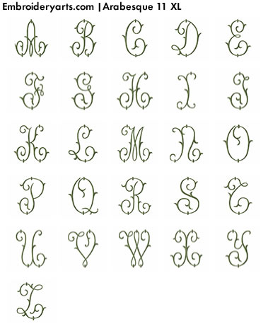 Arabesque XL Monogram Set 11