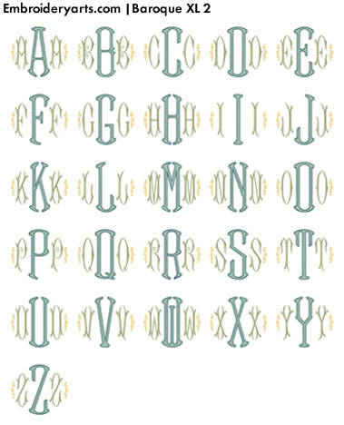 Baroque XL Monogram Set 2