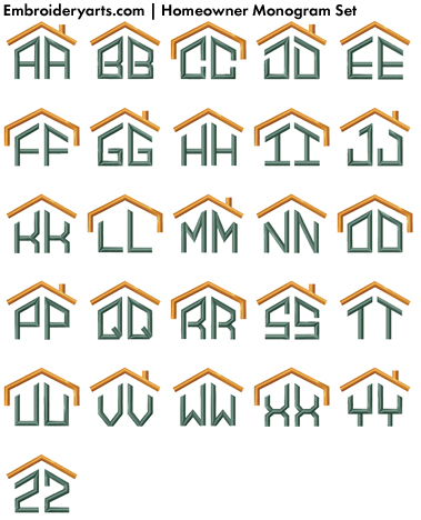 Homeowner Monogram Set 