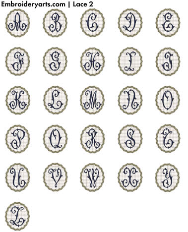 Lace Monogram Set 2