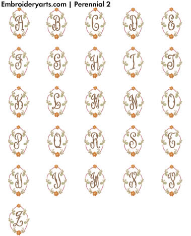 Perennial Monogram Set 2