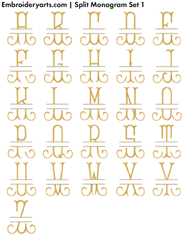 Split Monogram Set 1