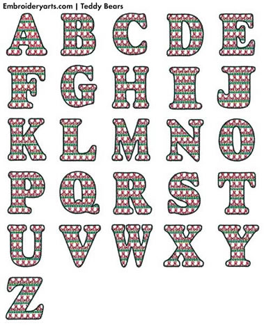 Teddy Bear Monogram Set 