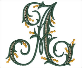 Arabesque Monogram Set 9