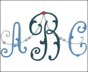 Arabesque Monogram Set 12