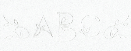 Art Nouveau Monogram Set 6