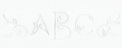 Art Nouveau Monogram Set 6