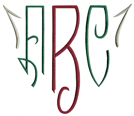 Art Nouveau XL Monogram Set 5