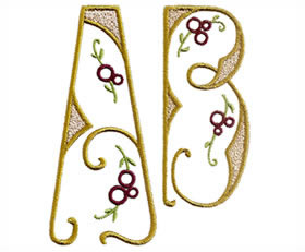 Arts and Crafts Monogram Set 6