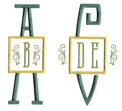 Arts and Crafts Monogram Set 10