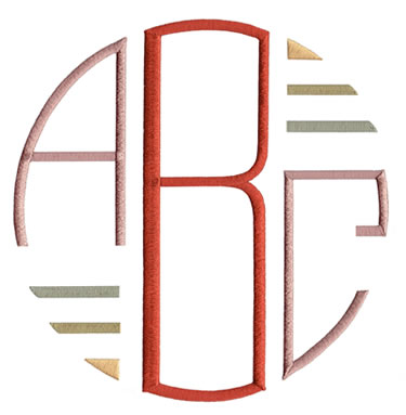 Circle XL Monogram Set 2