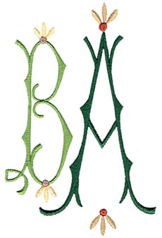 Gothic Monogram Set 16